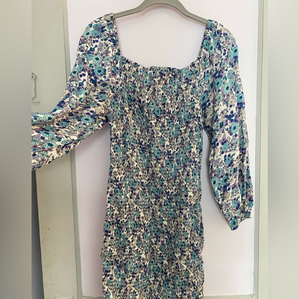 long sleeve stretchy mini dress